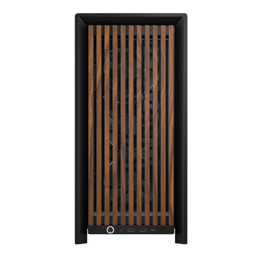 Corsair FRAME 4000D WOOD RS Tempered Glass ATX Mid-Tower Computer Case - Black Walnut — vista 2