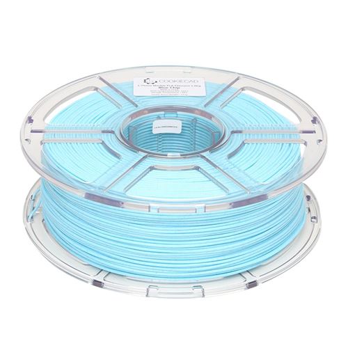 Cookiecad 1.75mm Blue Chip (Pale Blue Marble) PLA 3D Printer Filament - 1kg Spool (2.2 lbs — vista 2