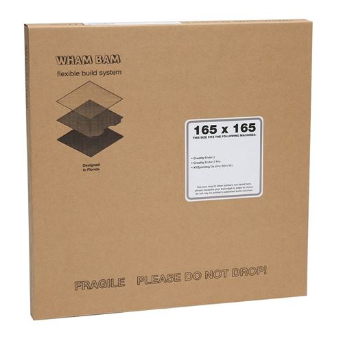 Wham Bam 165 x 165mm PEI Spring Steel Build Plate — vista 2