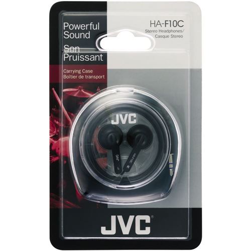JVC Wired Earbuds with Carrying Case - Black — vista 2