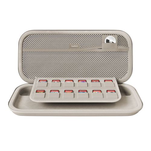 Belkin Nintendo Switch 2 Travel Case w/ AirTag Holder - Tan — vista 2