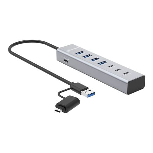 Manhattan 7-Port USB 3.2 Gen 1 Type-C / Type-A Combo Hub — vista 2