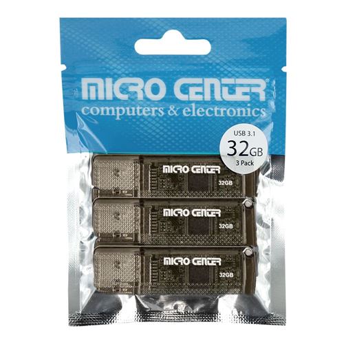 Micro Center 32GB SuperSpeed USB 3.1 Flash Drive - Brown (3-Pack) — vista 2
