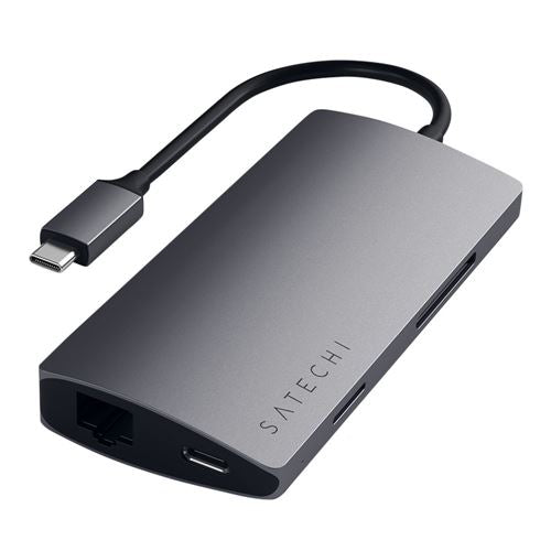 Satechi Type-C Multi-Port Adapter 4K with Ethernet V2 - Space Gray — vista 2