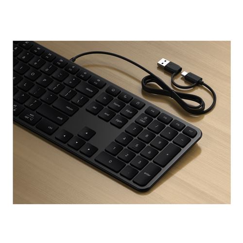 Satechi Slim LX3 Wired Keyboard - Black — vista 2