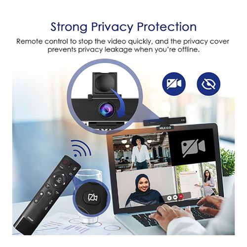 NexiGo N950P 4K Zoomable Webcam — vista 2