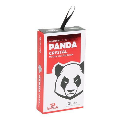 Redragon A113 HP2 Panda Crystal Mechanical Keyboard Clear RGB Switches - 38 Pieces — vista 2