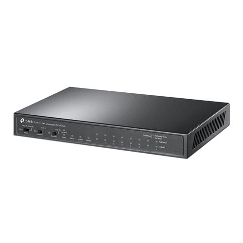 TP-LINK TL-SL1311MP - 8 Port 10/100Mbps Fast Ethernet PoE Switch 8 PoE+ Ports — vista 2