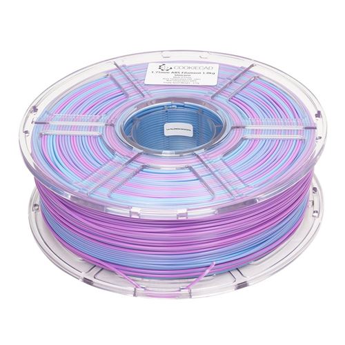 Cookiecad 1.75mm ABS Silk 3D Printer Filament Multi-Color 1.0 kg (2.2 lbs.) Spool - Unicor — vista 2