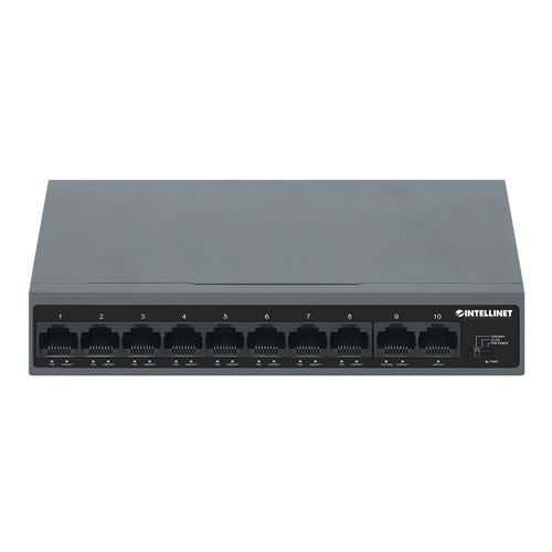 Intellinet 10-Port Ethernets Managed Switch
 95 Budget Across 8 PoE Ports;  2 FE Expansion — vista 2