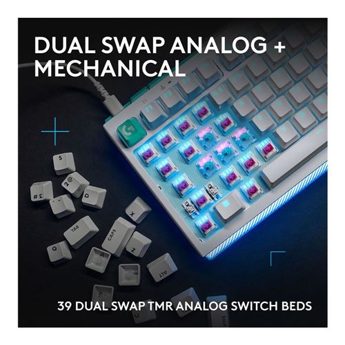 Logitech G G512 X 75 Dual Swap TMR Analog Mechanical Gaming Keyboard - Black — vista 2