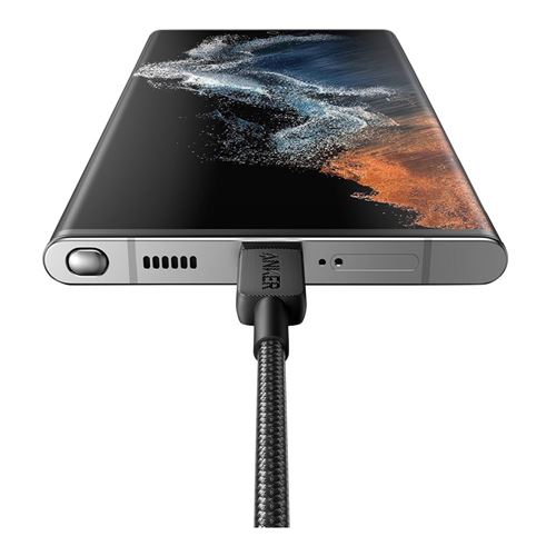 Anker 322 PowerLine USB C to USB C Fast Charging 10ft - Black — vista 2
