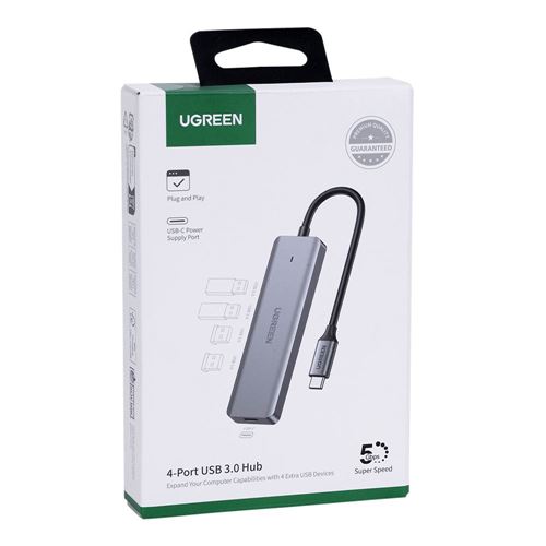 UGreen USB-C 4A POWERED HUB — vista 2