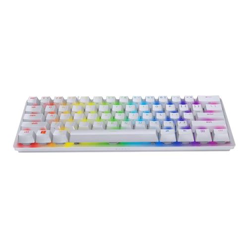 Razer HUNTSMAN MINI RGB Wired Gaming Keyboard - Mercury
 Razer Purple Clicky Optical Switc — vista 2