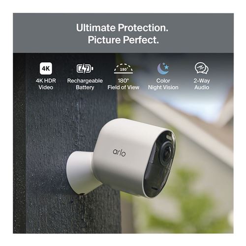 Arlo Ultra 3 Security Camera - White (Four Pack) — vista 2