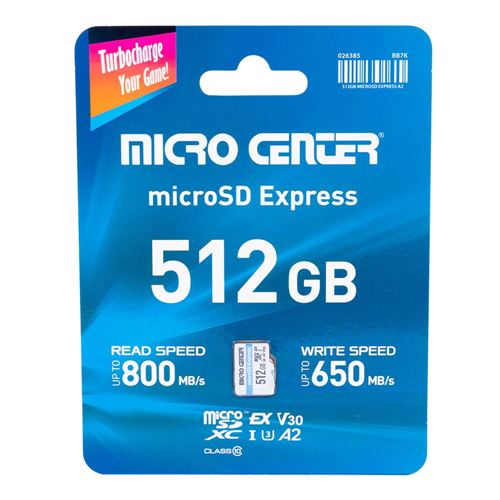 Micro Center 512GB MICROSD EXPRESS A2 — vista 2