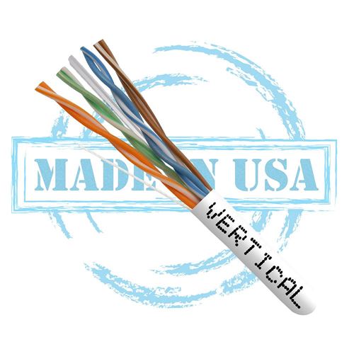 Vertical Cable 166 Series Cat6 550MHz UTP 23AWG 8C Plenum Solid Bare Copper 1000ft Bulk Et — vista 2