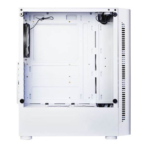Inland X1 Tempered Glass ATX Mid-Tower Computer Case - White — vista 2