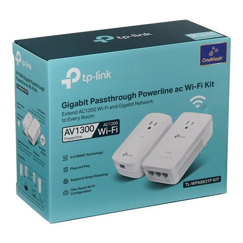 TP-LINK TL-WPA8631P AV1300 Gigabit Pass-through Powerline AC Wi-Fi Kit — vista 2