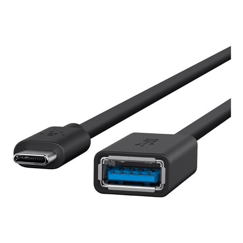Belkin USB 3.1 (Gen 1 Type-C) Male to USB 3.1 (Gen 1 Type-A) Female Adapter Cable - Black — vista 2