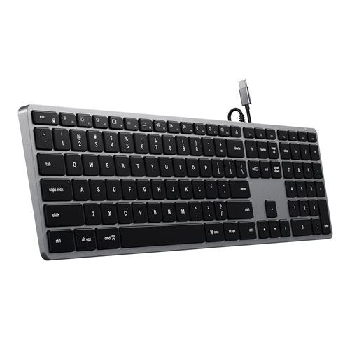 Satechi Slim W3 Wired Backlit Keyboard with Numeric Keypad - Illuminated Keys & Built-in U — vista 2