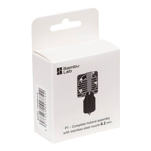 Bambu Lab P1 - Complete Hotend Assembly with Stainless Steel Nozzle - 0.2mm — vista 2