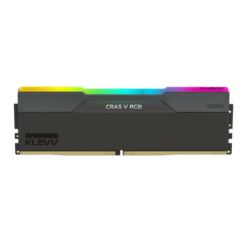 KLEVV CRAS V RGB 32GB (2 x 16GB) DDR5-6000 PC5-48000 CL30 Dual Channel Desktop Memory Kit 5AGU880-60A300G - Obsidian Black —  (2)