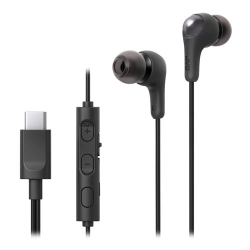 JVC Gumy Plus USB Type C Earbuds - Black — vista 2