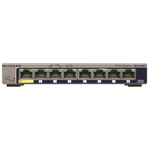 NETGEAR ProSAFE GS108Tv3 8-port Managed Gigabit Ethernet Smart Switch w/ Cloud Management — vista 2
