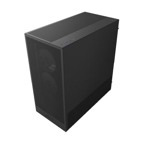 NZXT H5 Flow (2024) RGB Tempered Glass ATX Mid-Tower Computer Case - Black — vista 2