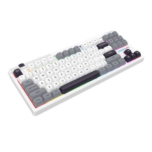 Redragon OTIIM MCK729 PRO 80% Wireless Mechanical Gaming Keyboard - White/Gray — vista 2
