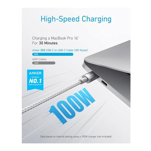Anker ANKER NYLON USBC-C 6FT — vista 2