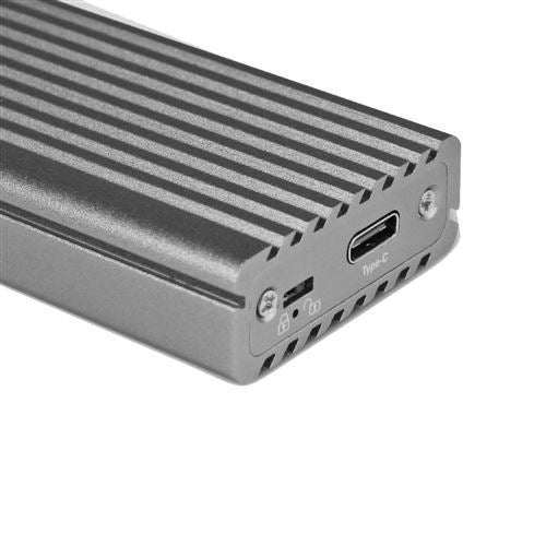 Vantec M.2 NVMe SSD to USB 3.1 Gen 2 Type C Enclosure w/ USB Type-C Cable - Space Gray — vista 2