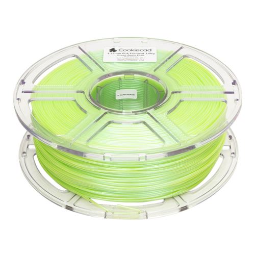 Cookiecad 1.75mm PLA 3D Printer Filament Single Color 1.0 kg (2.2 lbs.) Spool - Green Appl — vista 2
