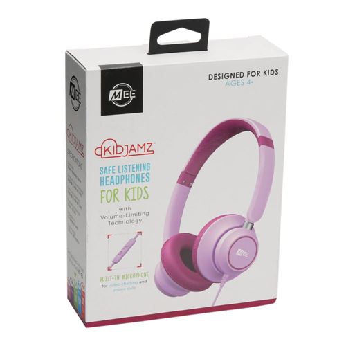 MEE Audio KidJamz KJ45 Children Safe Listening Headphones - Pink/Magenta — vista 2