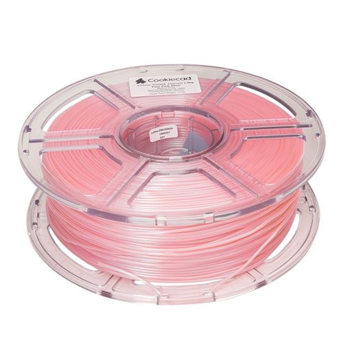 Cookiecad 1.75 mm TPU 3D Printer Filament 1.0 kg (2.2 lbs.) Spool - Pale Pink Elixir — vista 2