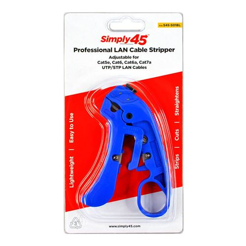Adjustable Cat7a/6a/6/5e UTP/STP Stripper - Blue — vista 2