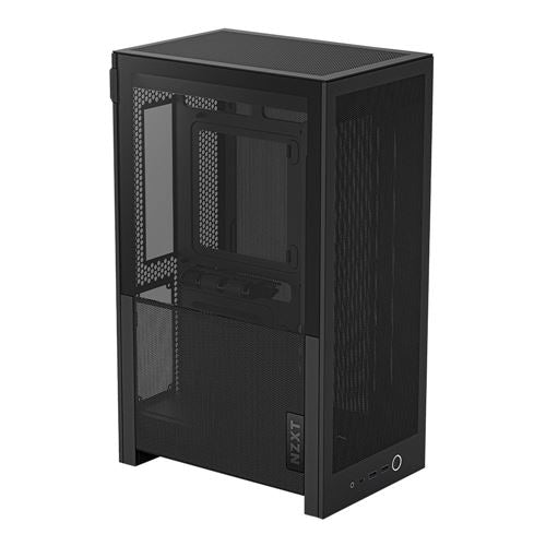 NZXT H2 Flow Mini-ITX Mini Tower Computer Case - Black — vista 2