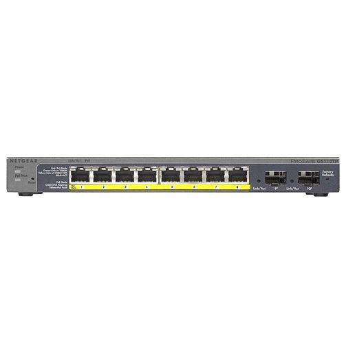 NETGEAR ProSAFE GS110TP 8-port Managed Gigabit Ethernet Smart Switch w/ 2 x Gigabit SFP Up — vista 2