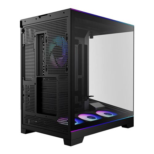 darkFlash ATLAS P6 CG Tempered Glass ATX Mid-Tower Computer Case - Black — vista 2