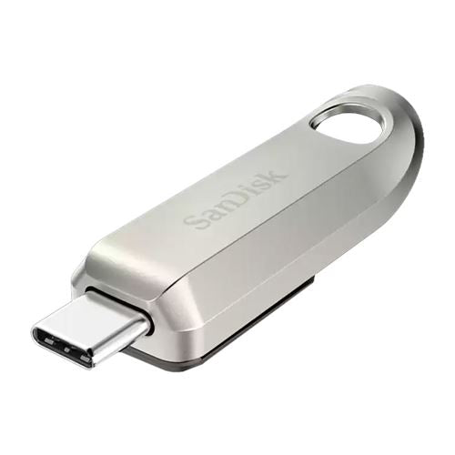 Sandisk 256GB Ultra Luxe Type-C SuperSpeed+ USB 3.2 (Gen 1) Flash Drive - Silver — vista 2