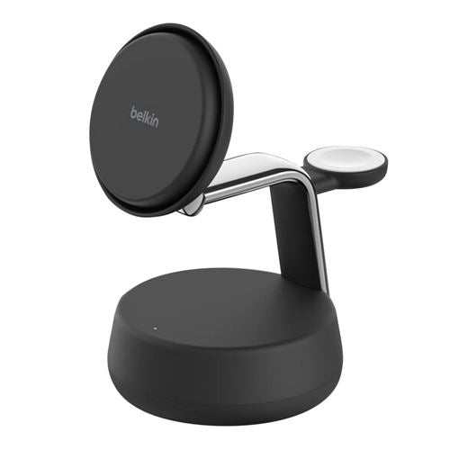 Belkin UltraCharge Pro 3-in-1 Magnetic Charging Dock with Qi2 25W - Charcoal — vista 2