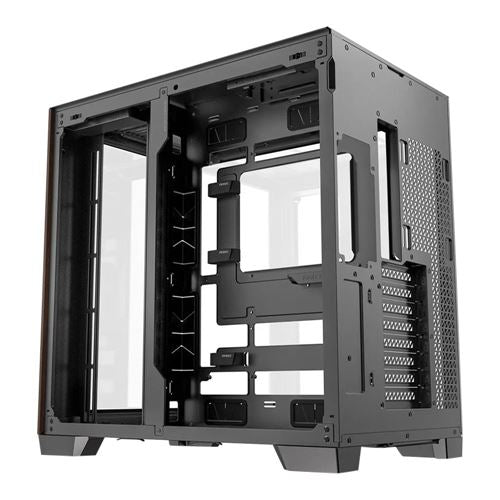 Antec C8 Curve Wood Tempered Glass eATX Full Tower Computer Case - Black — vista 2