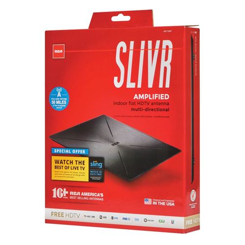 Audiovox Electronics Amplified Indoor Flat multi-directional HDTV Antenna — vista 2