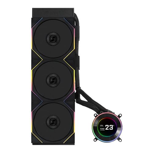 Lian Li HydroShift II LCD-C 360TL 360mm All in One Liquid CPU Cooling Kit - Black — vista 2