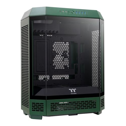 Thermaltake The Tower 600 Tempered Glass ATX Mid-Tower Computer Case - Green — vista 2