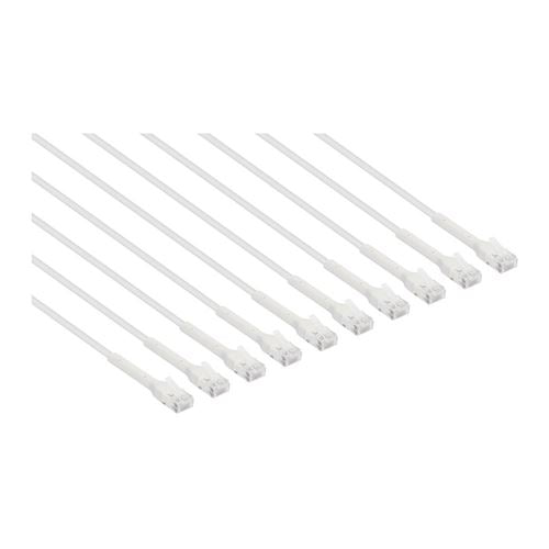 Intellinet Cat6 Stranded U/UTP FlexiBoot Slim Network Ethernet Cable 10Ft. 10-Pack-White — vista 2