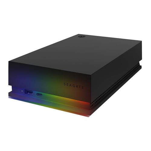 Seagate 8TB FireCuda Gaming Hub External Hard Drive HDD - USB 3.2, Customizable RGB LED li — vista 2