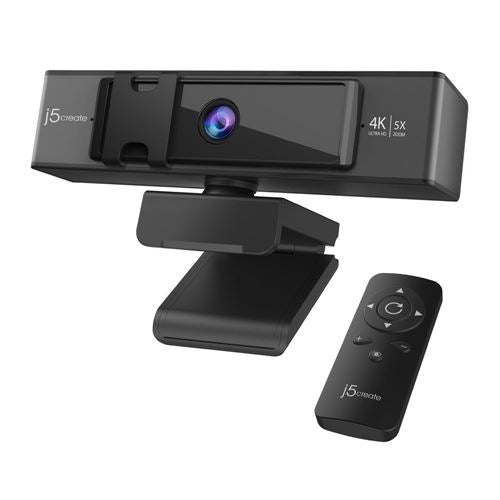 j5create JVCU435 4K ULTRA HD Webcam with 5x Digital Zoom Remote Control macOS / Windows /  — vista 2