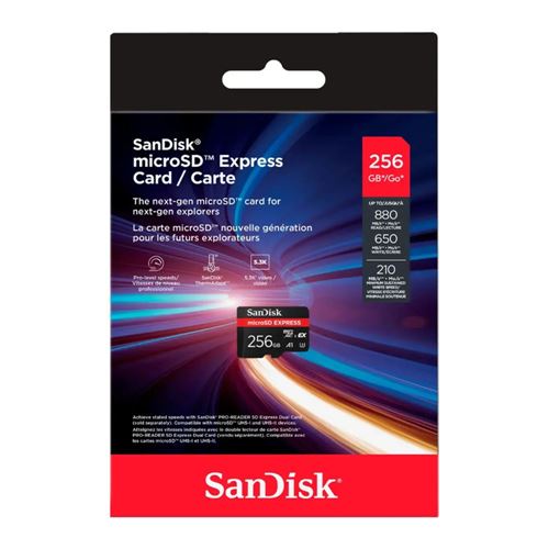 Sandisk 256GB microSD Express Card Class 10 Flash Memory Card — vista 2